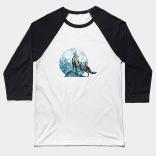 Howling wolf Baseball T-Shirt